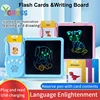 Flash Cards LCD Writing Board Toys Kids To Learn English Alphabet Montessori Games Talking Abc Letters Learning Educational Gift 1