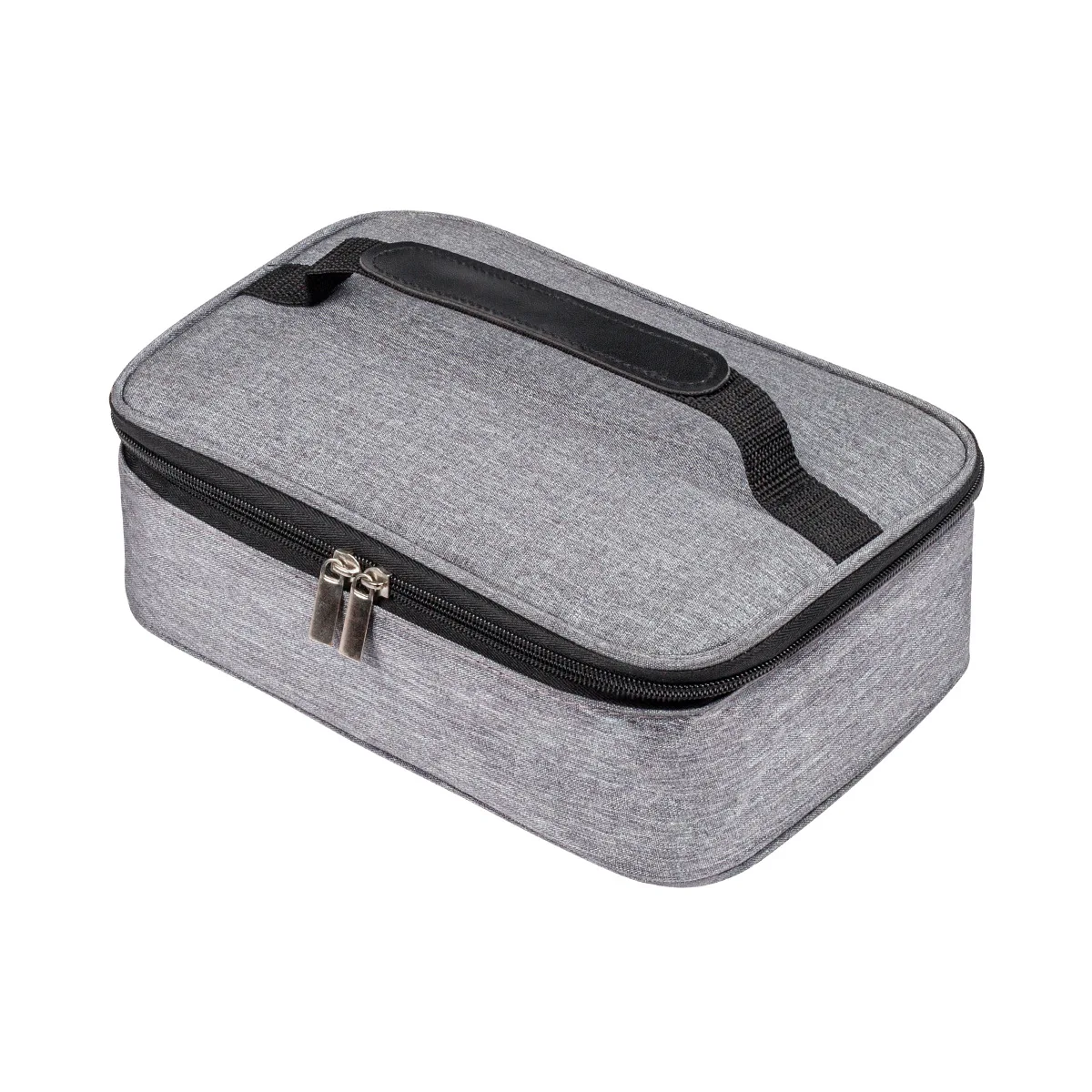 Bento Bag With Handle Double Zipper Waterproof Rectangle Portable Thermal Lunch Box Pouch Insulated Food Bento Storage Container - 3