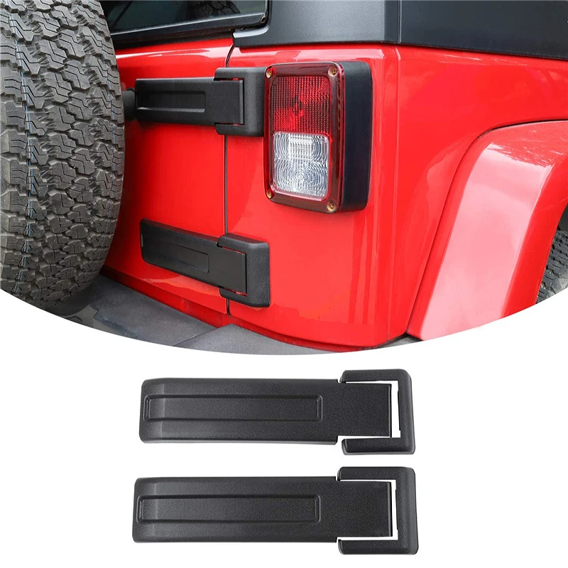 

Car Door Hinge Decoration Cover Trim Spare Tire Tailgate Bracket for Jeep Wrangler JK JKU 2007-2017