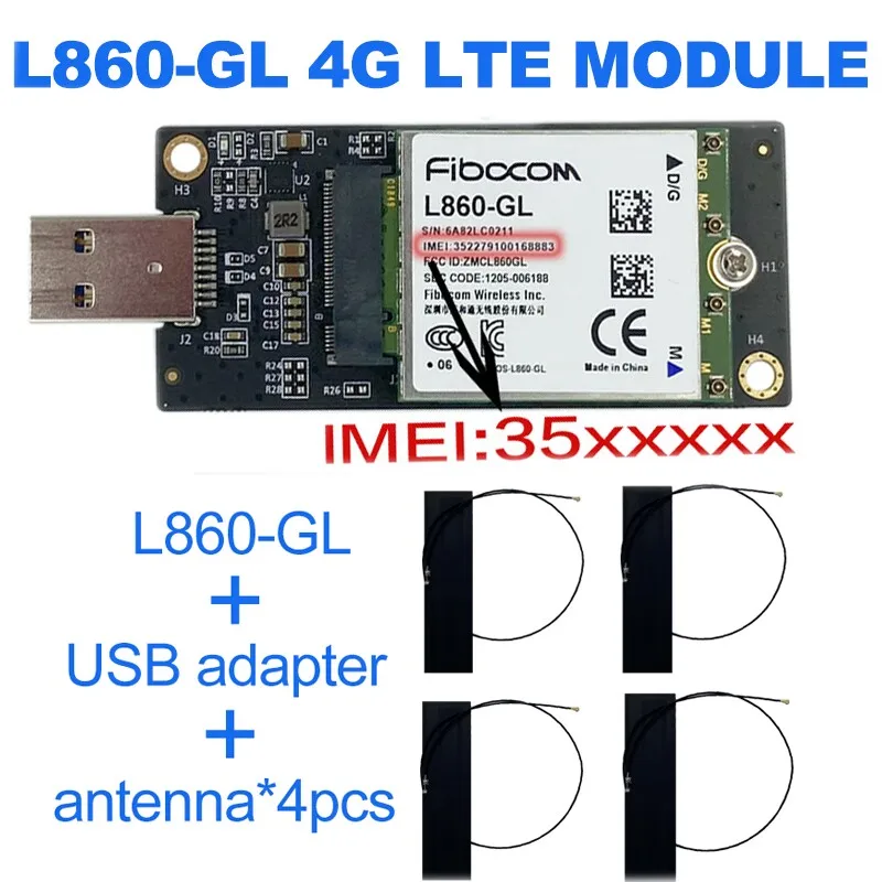 USB 4G Module L860-GL FDD-LTE TDD-LTE Cat16 4G Card L860 GL LTE Module USB Module l860-gl