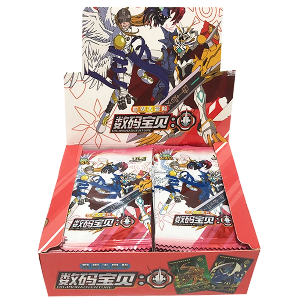 

Hot Japanese Anime Digimon Adventure Card Box Agumon Action Figures Hobbies Games Collections Rare Cards Tcg Toys for Child Gift