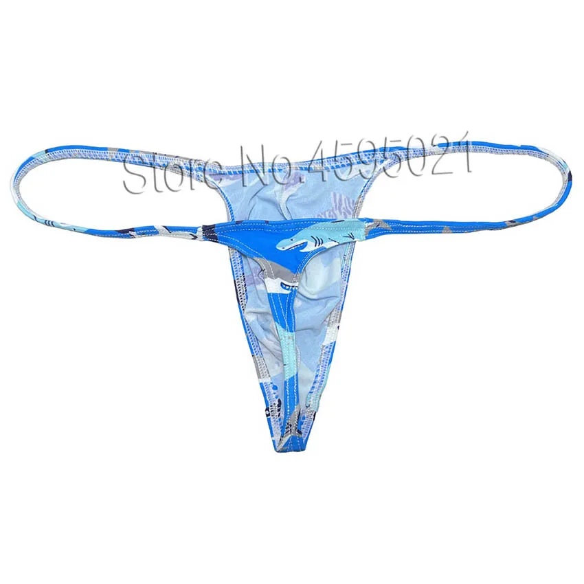 Men's Slim Top Male  Underpant Pouch String Thong Underwear Mini Bikini Swim T-back Hip Hop Tangas