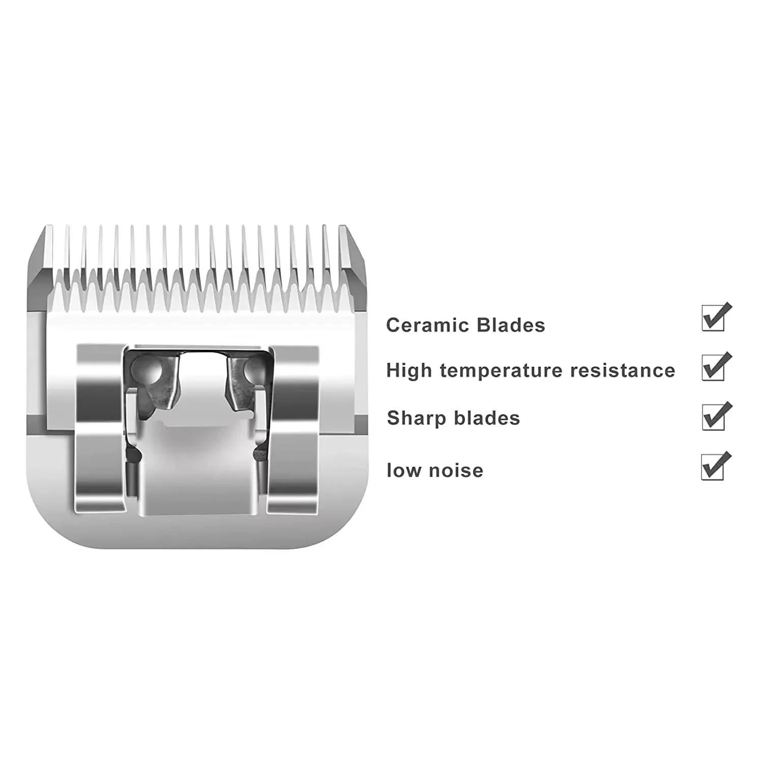 Detachable Replacement Ceramic Blade compatible with Andis AGC,BDC,BGC,MBG Series,oster Classic 76/Star-Teq/Power-Teq Clippers barber hair clipper blade electric shaver blades