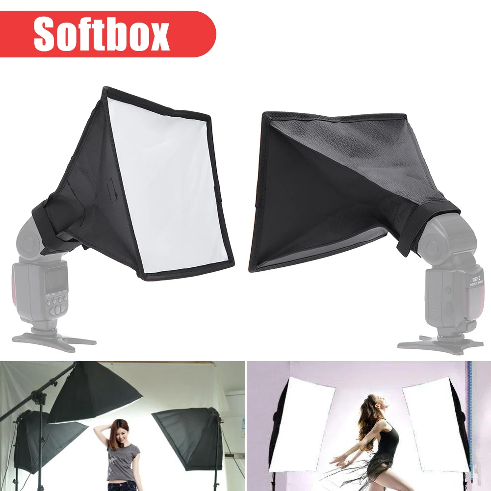 Multi-function Portable Photography Flash Diffuser Softbox Practical Durable Speedlight Soft Light Box Universal 20x30cm flash diffuser camera softbox