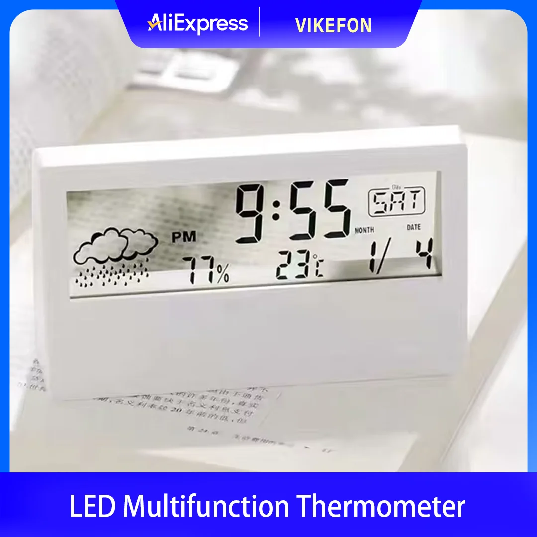 ABS Plastic Digital Hygrometer Thermometer Weather Station