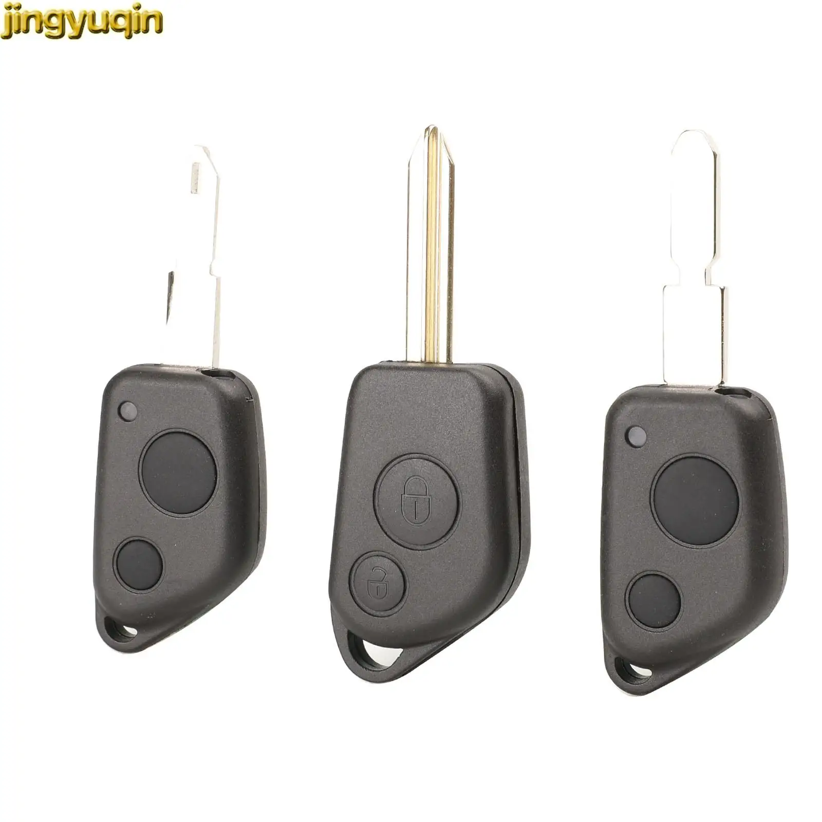 Jingyuqin Remote Car Key Case Shell For Citroen Elysee Saxo Berlingo Xsara Picasso Auto Key Fob Cover Housing Styling