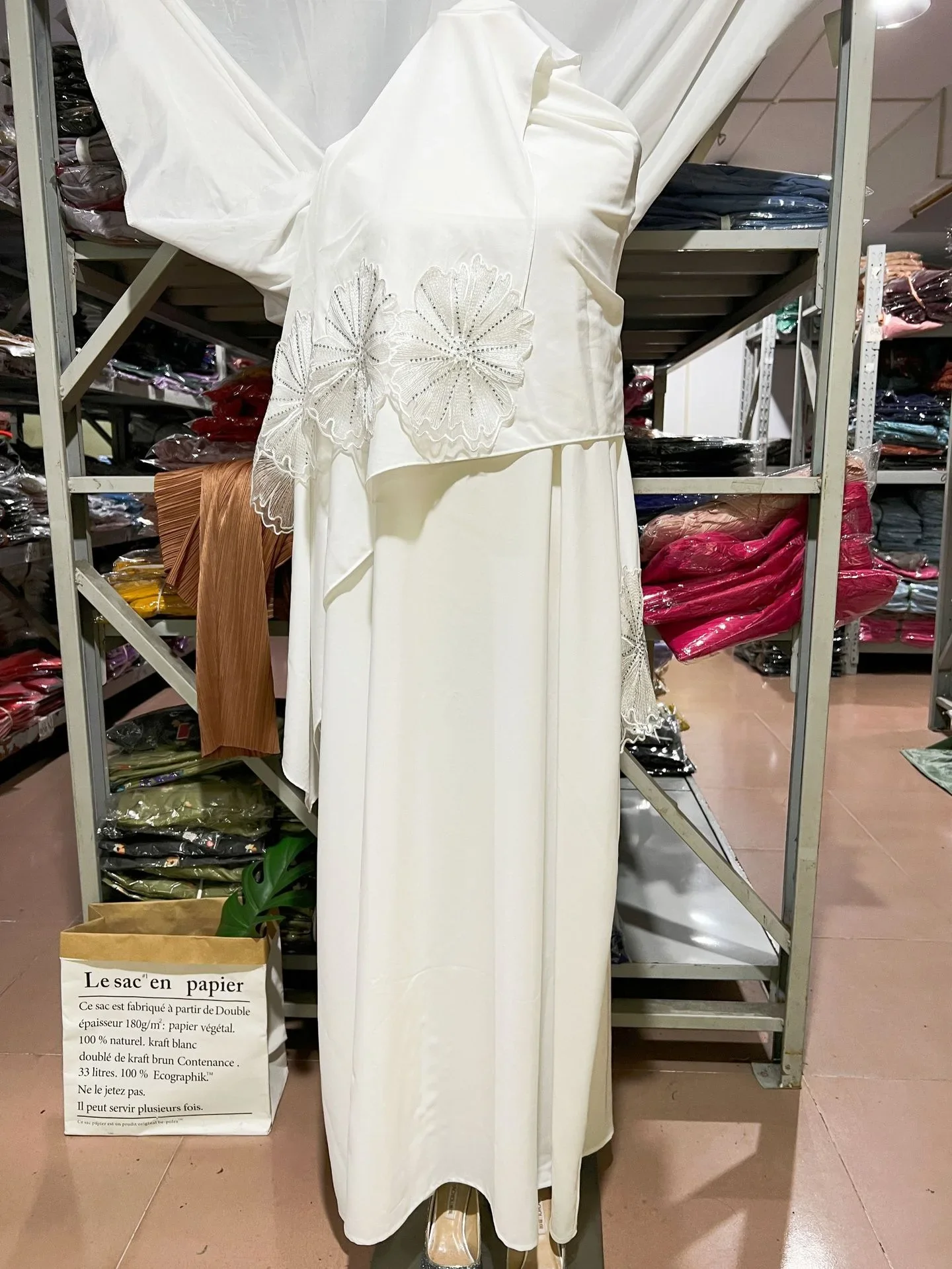 S88549c2d63494ad19ddac13c8684a318U Eid Robe Muslim Abaya Dress & Scarf 2 Piece Set Dubai Embroidered Kebaya Gowns Moroccan Caftan Kaftan Islam Oman Ladies Dresses Mallzona