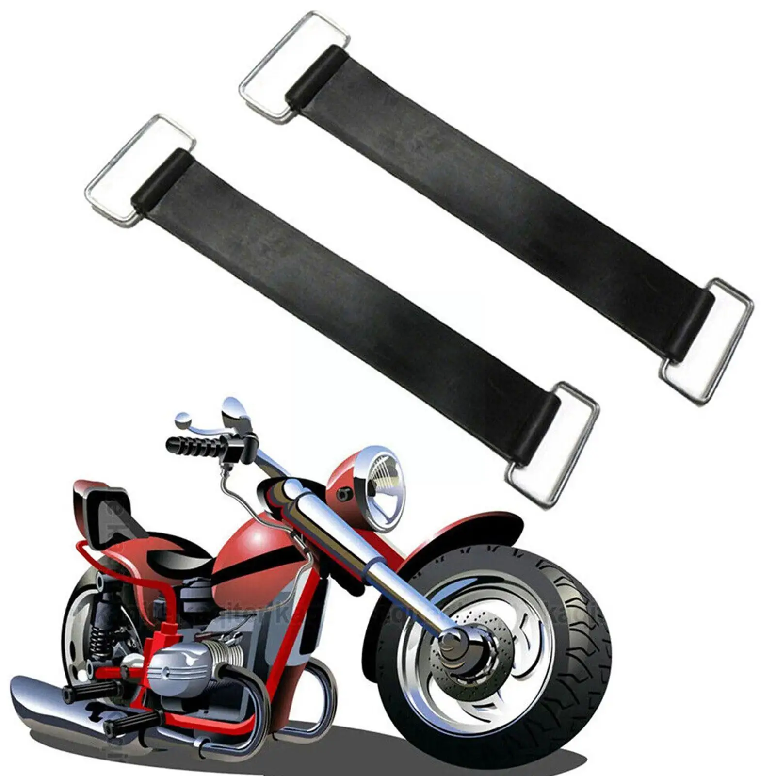 

1Pcs Durable Motorcycle Battery Rubber Band Strap Fixed Holder Elastic Bandage Belt Stretchable For Honda 18-23cm T6T4