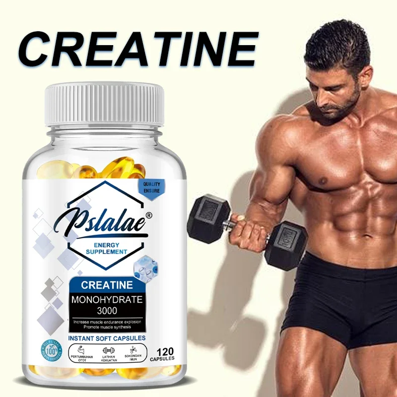 

Keto Creatine Monohydrate Capsules, Vegan and Keto Friendly Creatine Capsules | Fitness Supplements for Men and Women Non-GMO