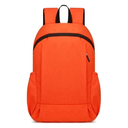 Compact Solid - Color Backpack for Outdoor Adventures and Everyday Use (Orange)