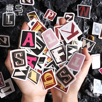 46pcs DIY Decorative Alphabet Set for Stationery & Crafts 1