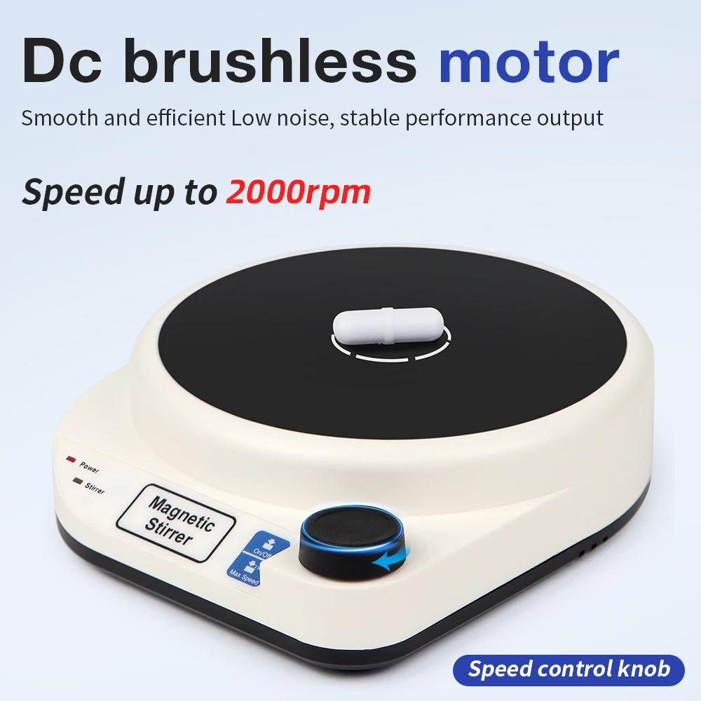 Lab Mini Magnetic Stirrer Laboratory Magnetic Mixer With Stir Bar 3000ml 5000ml Liquid Mixer EU Plug Portable Stirrer Plate magnetic stirrer