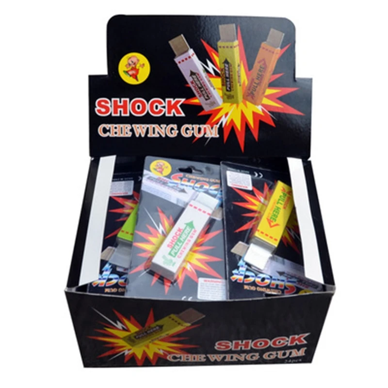 Electric Shocking Gum 3PCS Funny Prank Joke Props for Party Entertainment Realistic Surprising Chewing Gum Kids Favor prank toys joke toys
