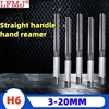 1pcs Reamer  H6 3-20MM Straight Handle Hand Reamer 3/4/5/6/7/8/9/10/11/12/13/14/15/16/17/18/19/20mm CNC Chuck Milling Cutter 1