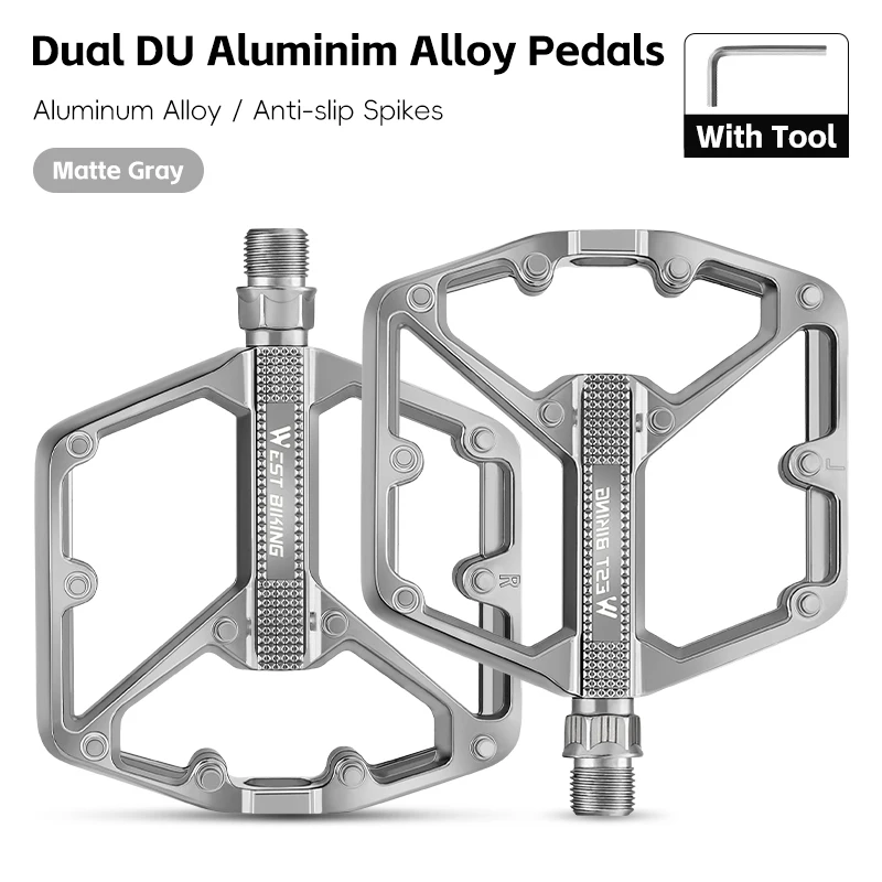 Ultralight Non-Slip Bicycle Pedals with DU Sealed Bearings