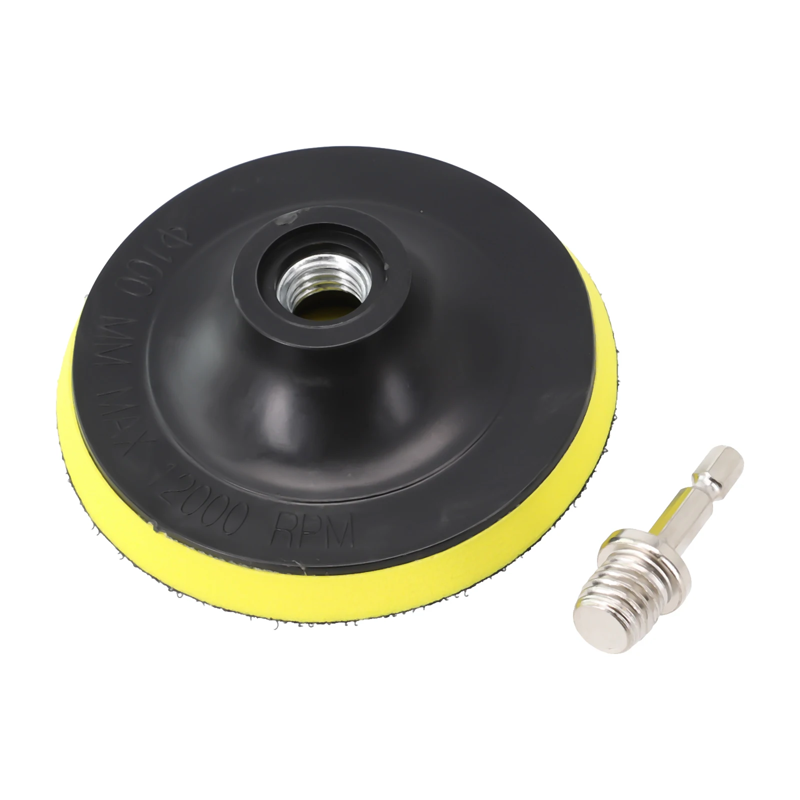 

1set Backing Pad With Drill Adapter 10/14mm Thread Adapter 3-7 Inch Self-adhesive Type Grinder Backing Pad Polishing Plate Disc