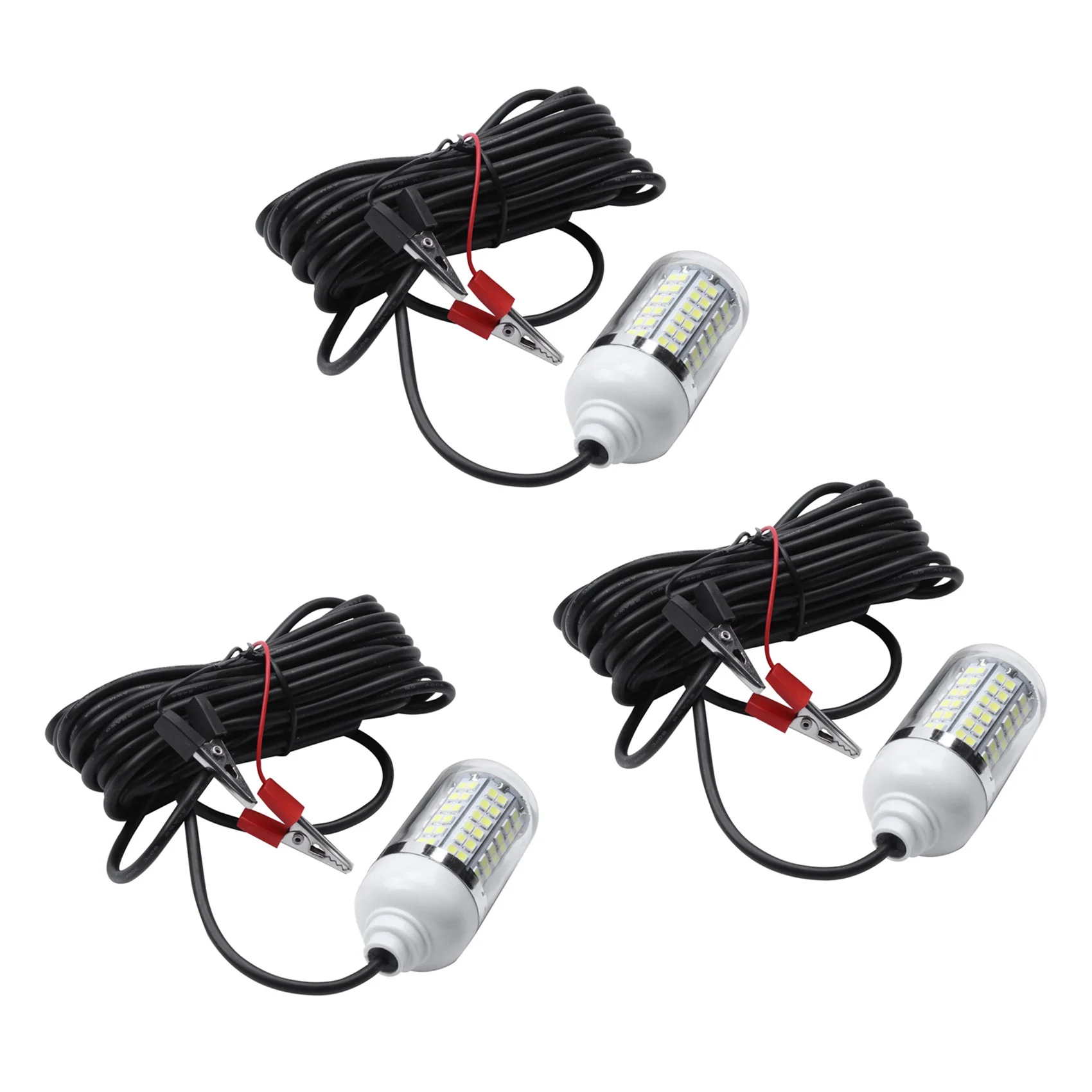 AB46-3X 12V 15W 낚시등 108개 2835 LED 수중 낚시등 루어 어군탐지기 램프 새우, 오징어, 크릴 유인