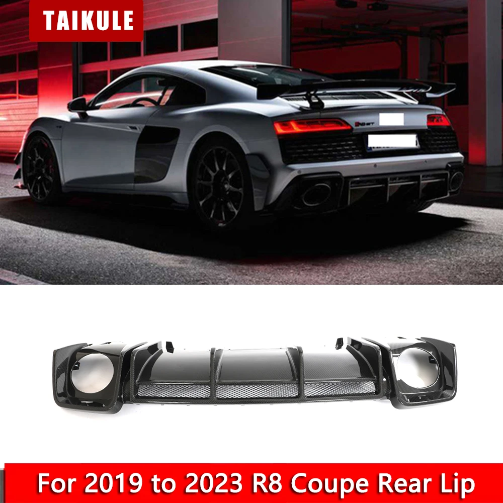 

For 2019 to 2023 R8 Coupe Rear Lip Upgrade to the Performance High-end Version of R8 GT Dry Carbon Rear Spoiler BodyKit