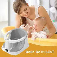 Baby Chair For Bath Anti-Slip Baby Sitting Chair For Bathing With Temperature Sensor Children Safety Shower Assistance Supplies