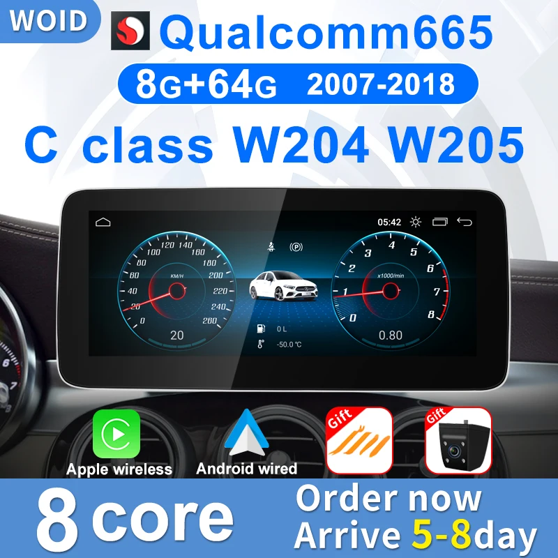 Reproductor de vídeo con pantalla para coche, sistema inteligente con  Android 11, W204, CarPlay, 2 Din, para Mercedes Benz W204, W204, Android  2011-2014 - AliExpress