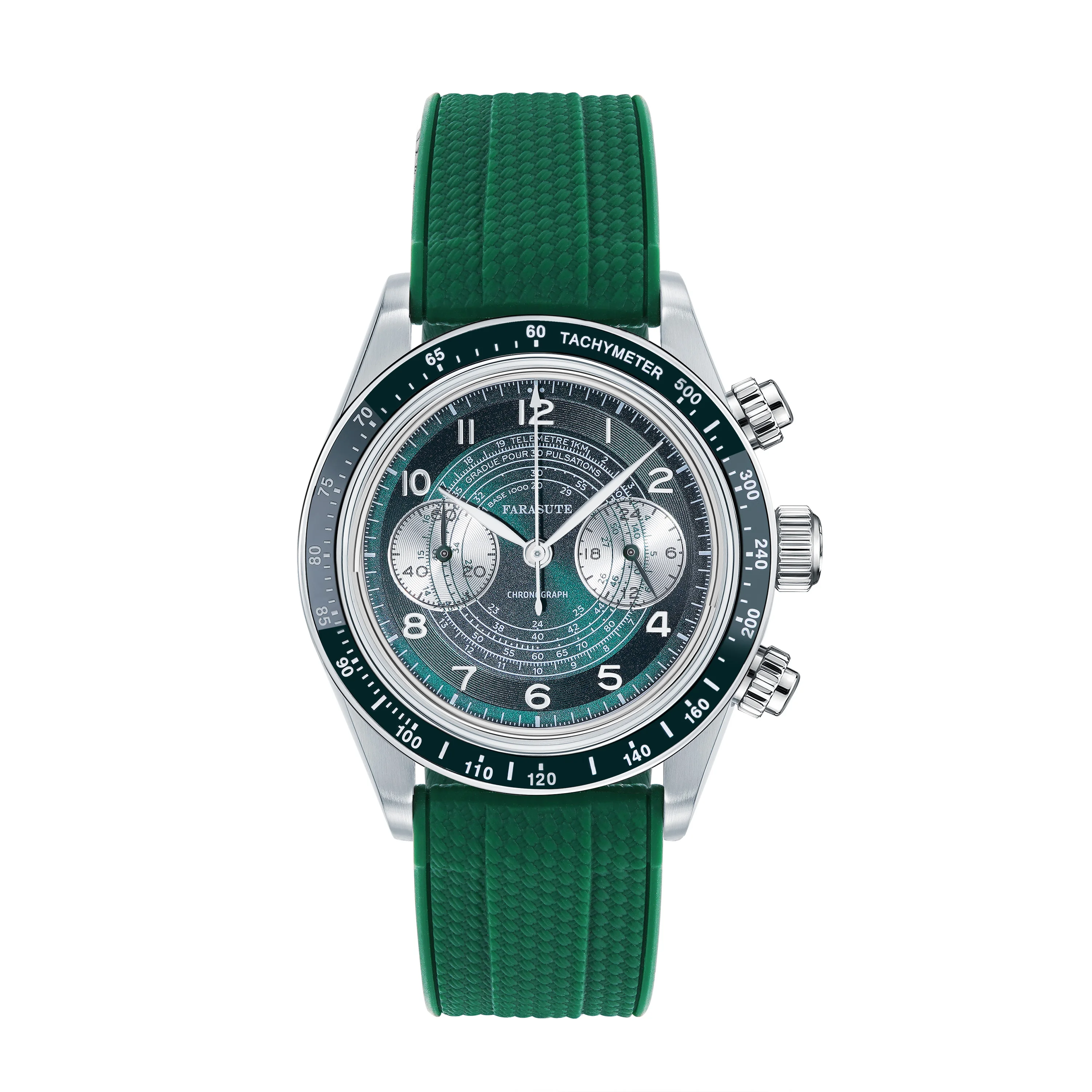 FARASUTE VK64 Chronograph Men’s Watch 10ATM Waterproof Stainless Steel 39mm