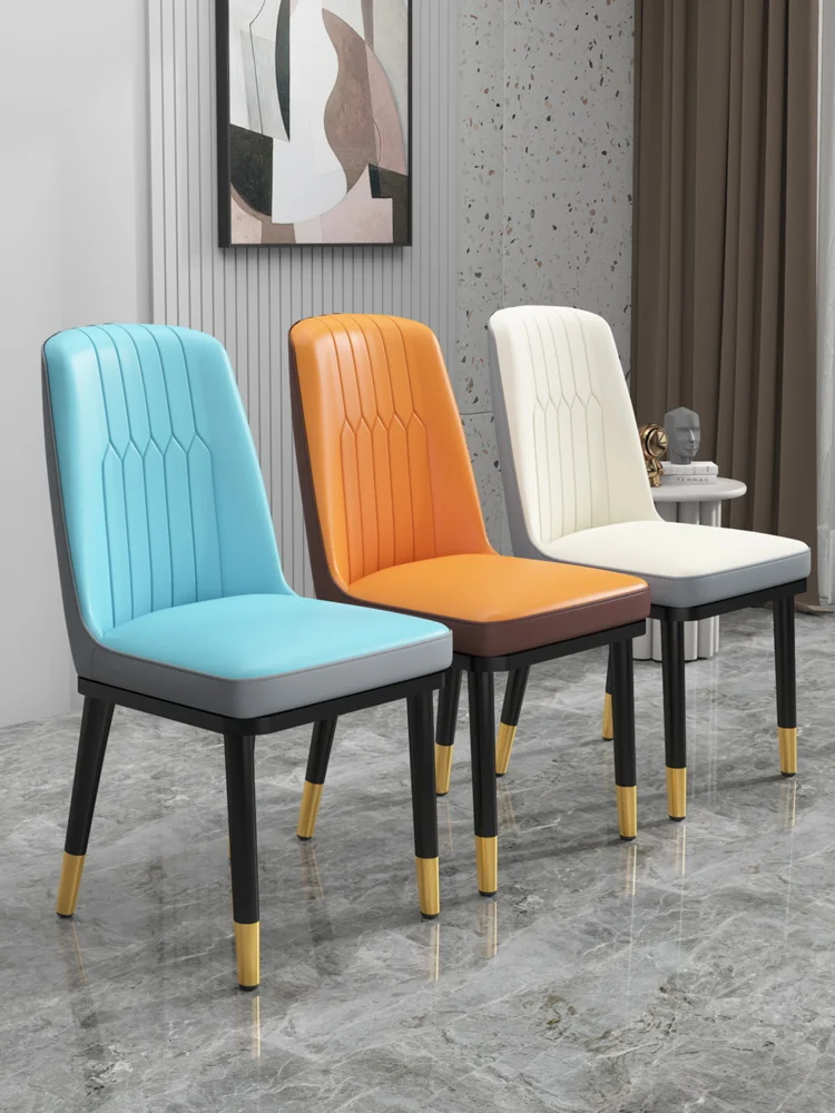 オリジナル販促 ノルディックライト高級ダイニングチェア レジャーチェア シンプルな背もたれスツール 化粧釘 書籍 テーブルと椅子 ホテルの椅子 買い特注品 Signature Johaness Com