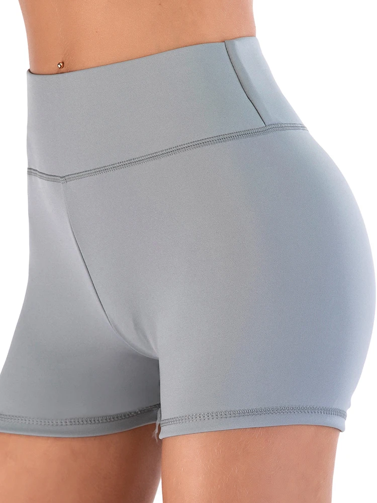 Fitness Athletic Sexy Tight Sports Summer Yoga Shorts Women Solid Soft Elastic Gym Stretch Casual Slim Skinny Bottoms