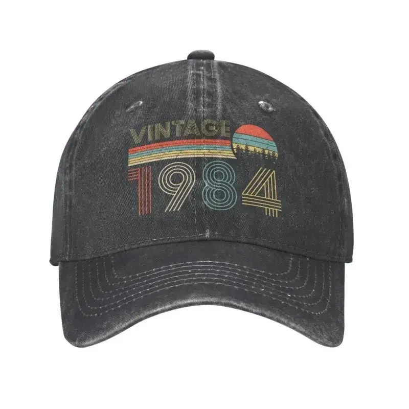 

Classic Unisex Cotton Vintage 1984 Baseball Cap Adult Birthday 39 Years Birthday Gift Idea Adjustable Dad Hat Sun Protection