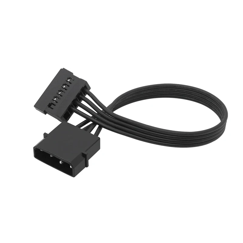 Molex IDE 1 to 1  2,4 Pin Male To 15 Pin Female SATA Power Converter Adapter Cable Hard Drive HDD SSD Power Extension Cable 22cm 1pc sata 15 pin male to molex ide 4 pin female adapter power cable 15 pin sata to 4 pin molex connector for computer hard drive