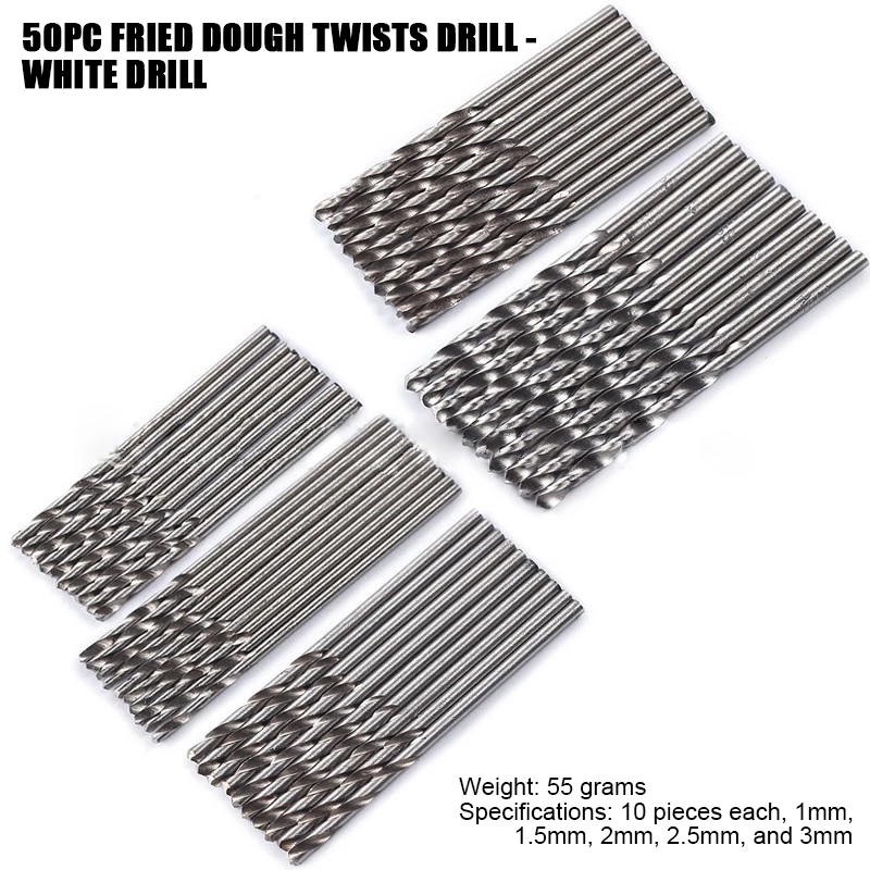 HSS Straight Shank Twist Drill Bits Power Tool for Ceramic Tile Concrete Wall Metal And Wood Drilling