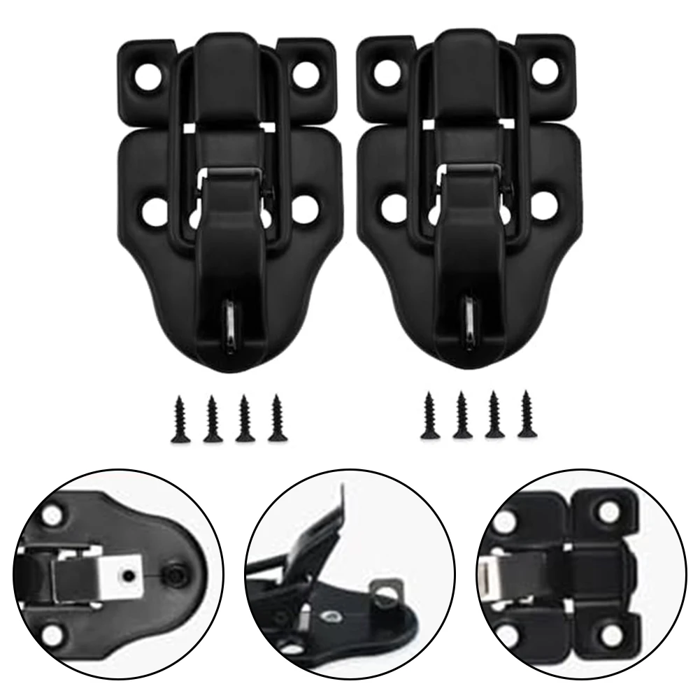 Description Picture 3 of itemCabinet Locks Black Classic Duckbill Locks DIY Projects Anti-rust Black Coating Easy Installation Hardening Screws