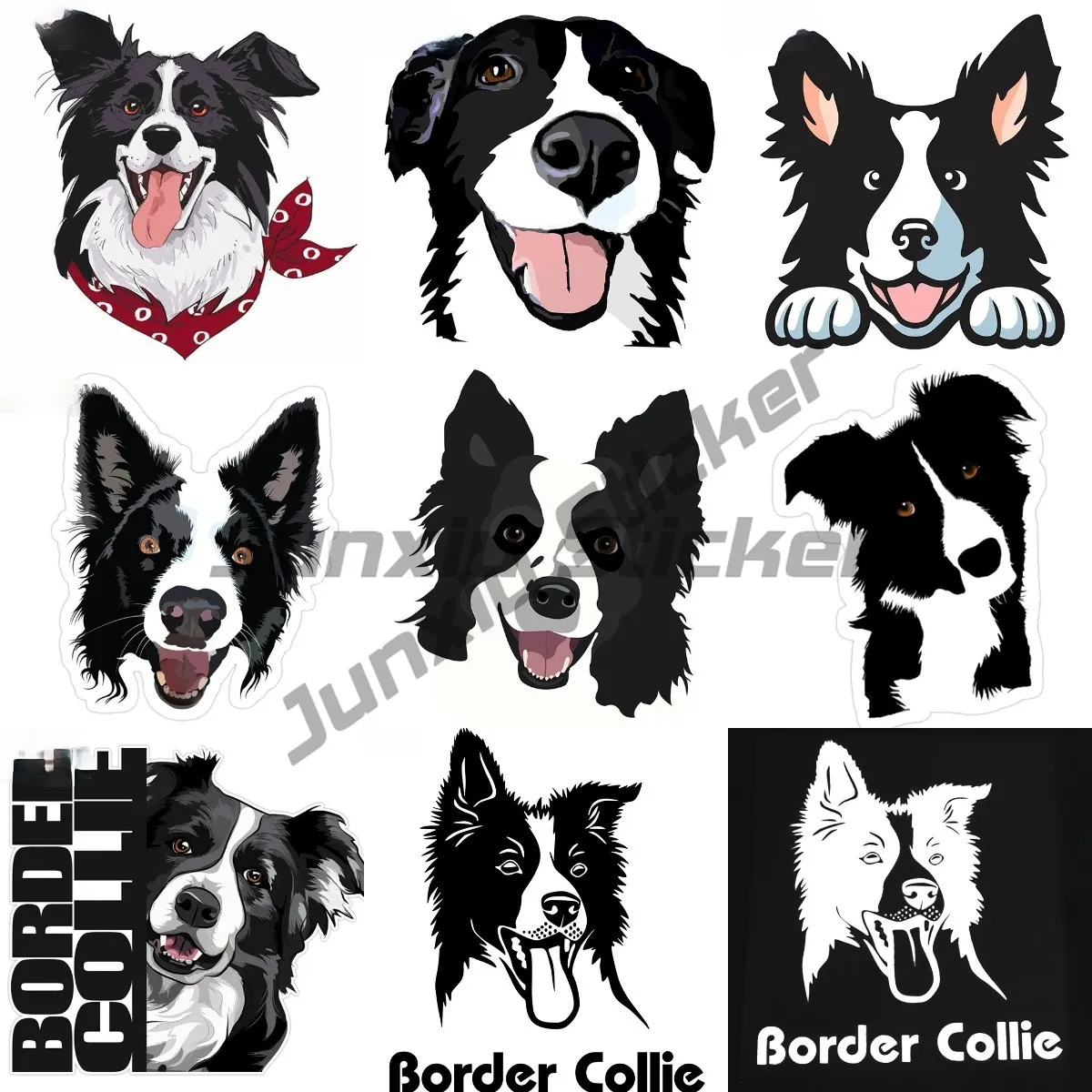 

Border Collie Funny Car Sticker Automobiles Motorcycles Exterior Accessories Reflective Vinyl Decal Camper Laptop Phone Yacht