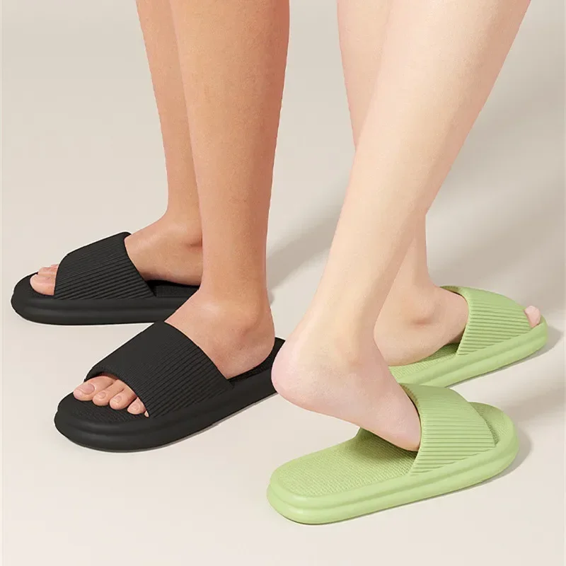 Men & Women Big Size 36-47 Slippers, Soft EVA Flip Flops, Anti-Slip Beach Sandals, Comfortable Indoor/Outdoor Slides for Couples