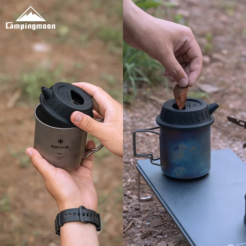 CAMPINGMOON S-GF-BK الأسود الغذاء الصف سيليكون كوب...