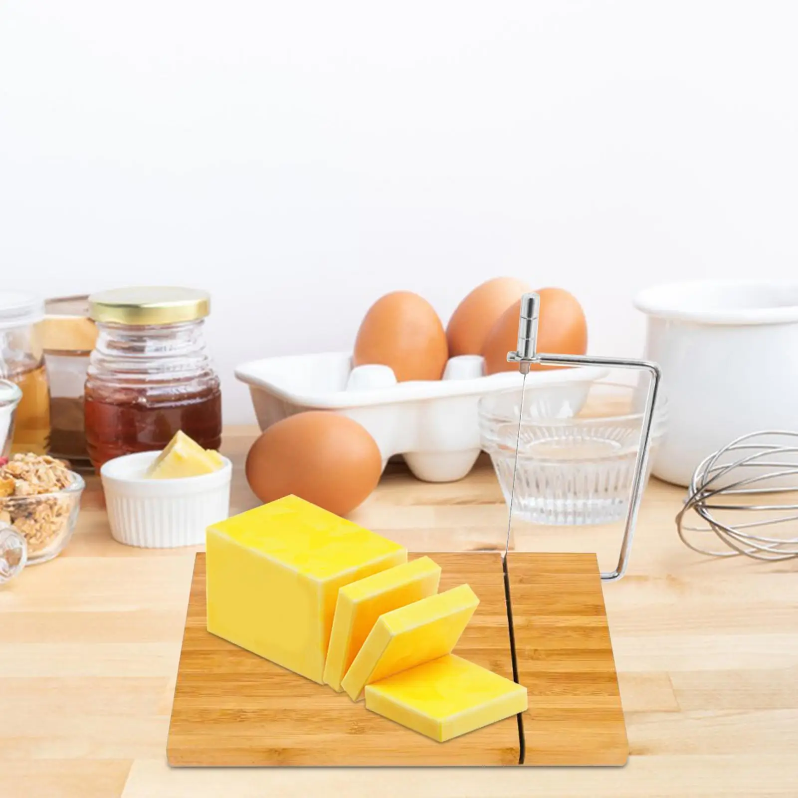 Serving Board with Cheese Slicer Multifunctional for Cheese Tofu Vegetables