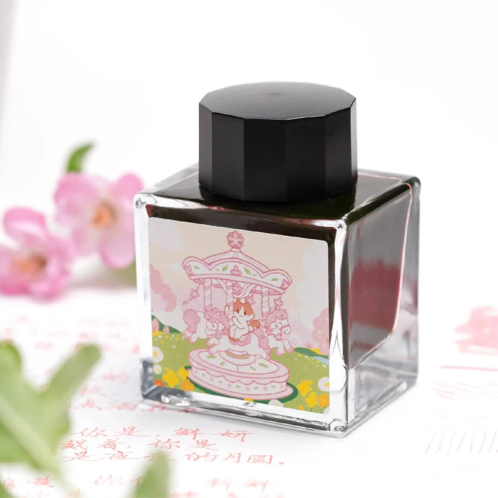 FANYANTAN 한정판 스프링 다이어리 만년필 비탄소 잉크 50ML