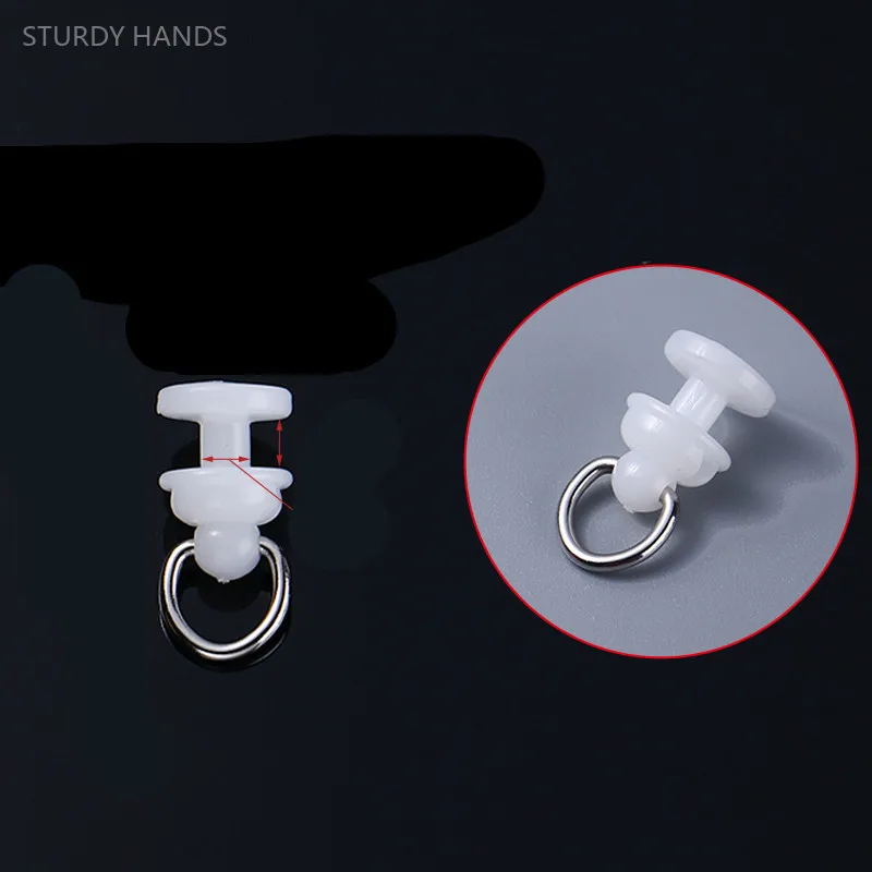 Curtain Track Pulley Hook Accessories Bathroom Door Curtain Slide Roller Buckle Ring Wheel Old Guide Wheel Window Hardware 30pcs