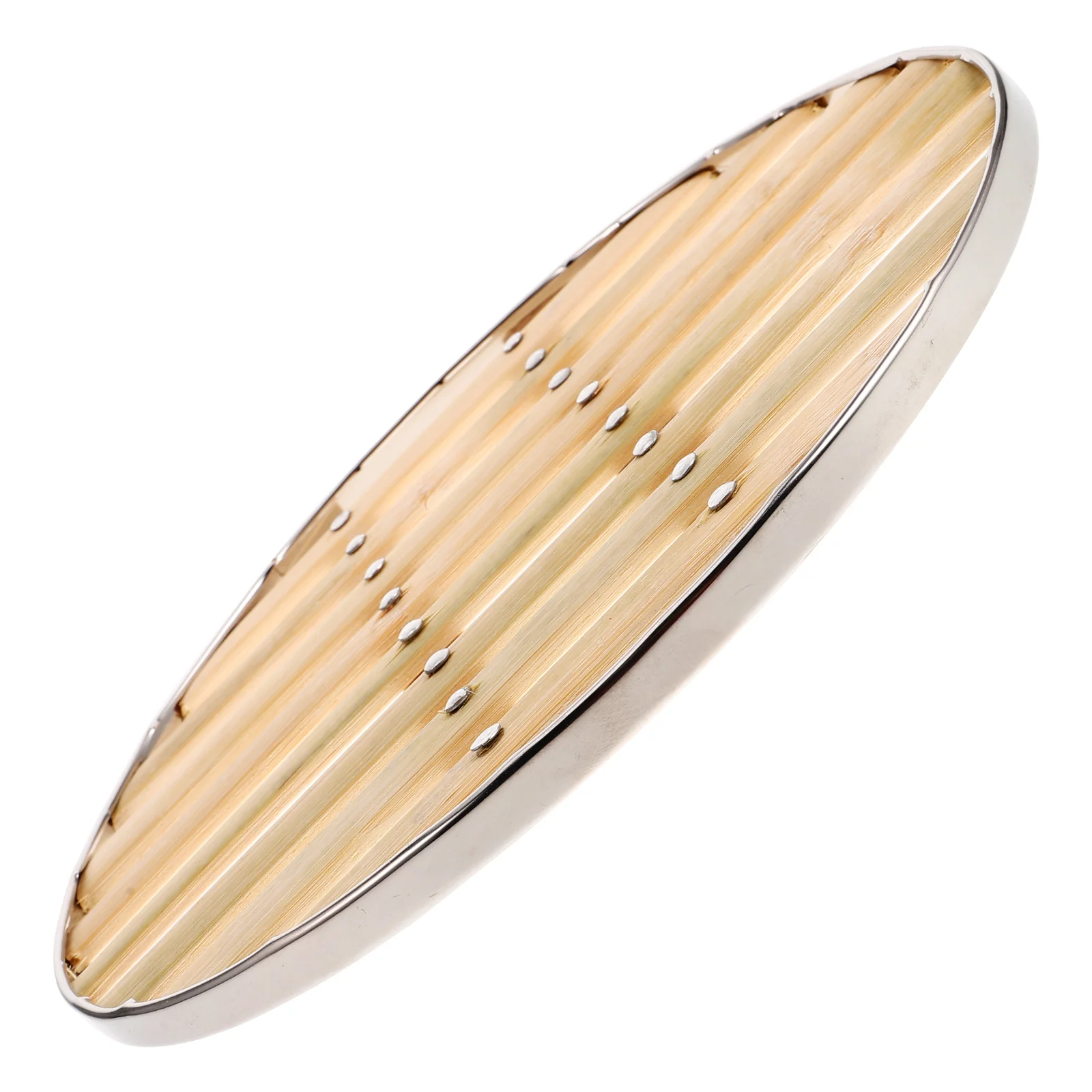 Bamboo Steamer Slices 25cm Stainless Steel Edging Reinforced Cooking Tool Vegetables Buns Dumplings Large Capacity Easy