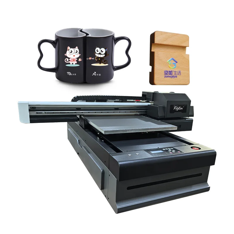 UV 평판 A1 잉크젯 프린터 6090 (엡손 XP600 프린트 헤드 장착) 유리, 아크릴, 목재, 플라스틱, 금속, PVC, 플렉스 인쇄 기계