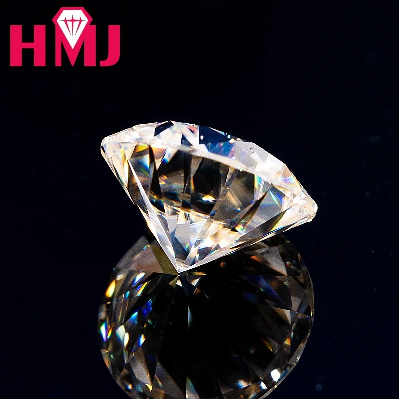 Hmj 0.1-10 Ct Moissanite Stone Certified Pass Diamond Tester D Color Con Gra Gemstones Anello Di Gioielli Da Donna