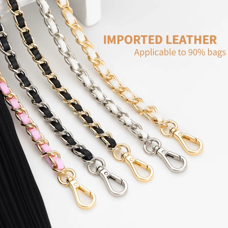 Bag Chain Luxury Brand Bag Bag Shoulder Strap Replacement Chain Metal Leather Chain Transformation Single Accessory Longchamp