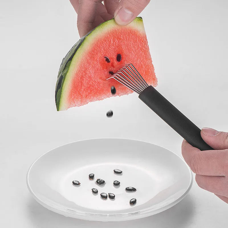 304 Stainless Steel Watermelon Seed Removal Special Tool Portable Fruit Divider Watermelon Vegetable Cut Divider Kitchen Gadget