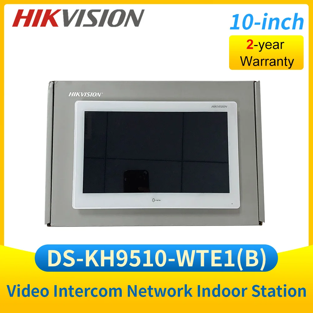 Hikvision Ip Videocitofono Stazione Interna Wifi Android Monitor All-In-One Poe 10 Pollici Ds-Kh9510-Wte1(B)