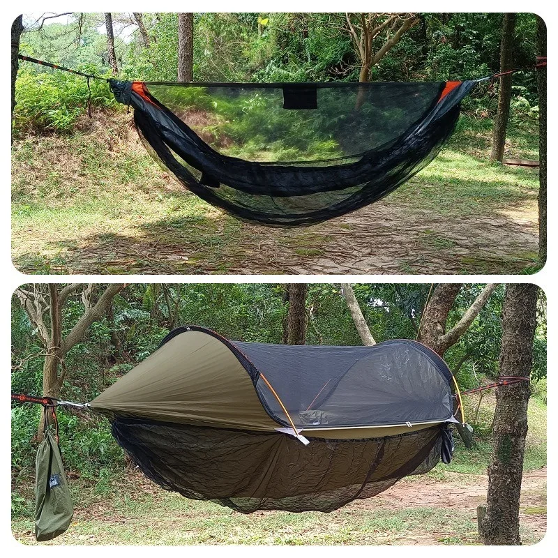 Traveler  hammock bottom mosquito cover outdoor hammock detachable mosquito net camping hammock quick opening mosquito net 3