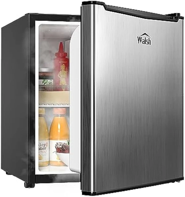 Compact Refrigerator Energy Star Single Door Mini Fridge with Freezer, 2.5  Cubic Feet, Black - AliExpress