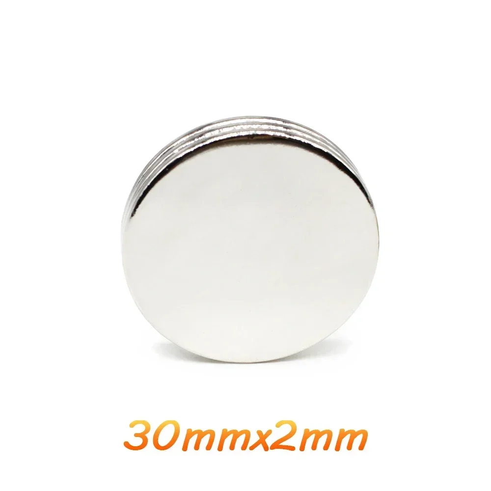 강력한 원형 자석 영구 네오디뮴 자석, N35, 30x2 디스크, 30x2mm, 50PCs