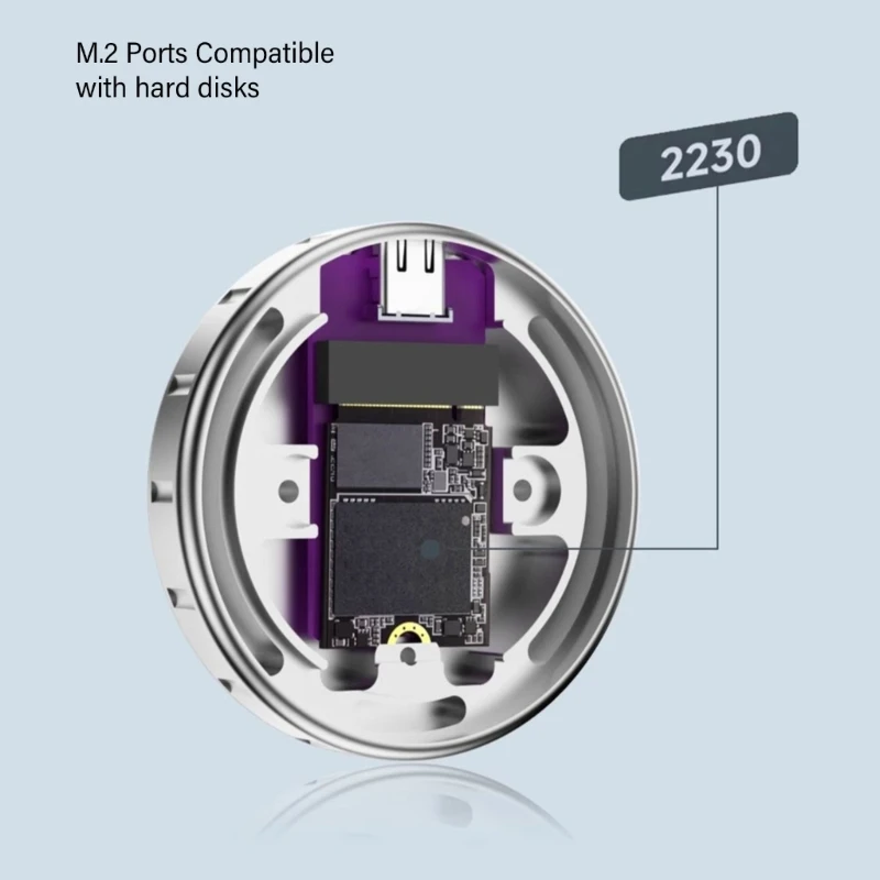 ׳ƽ ܺ SSD ̽ 2230 NVMe SSD Ŭ 丮 뷮  USB3.2 10Gbps Ȯ