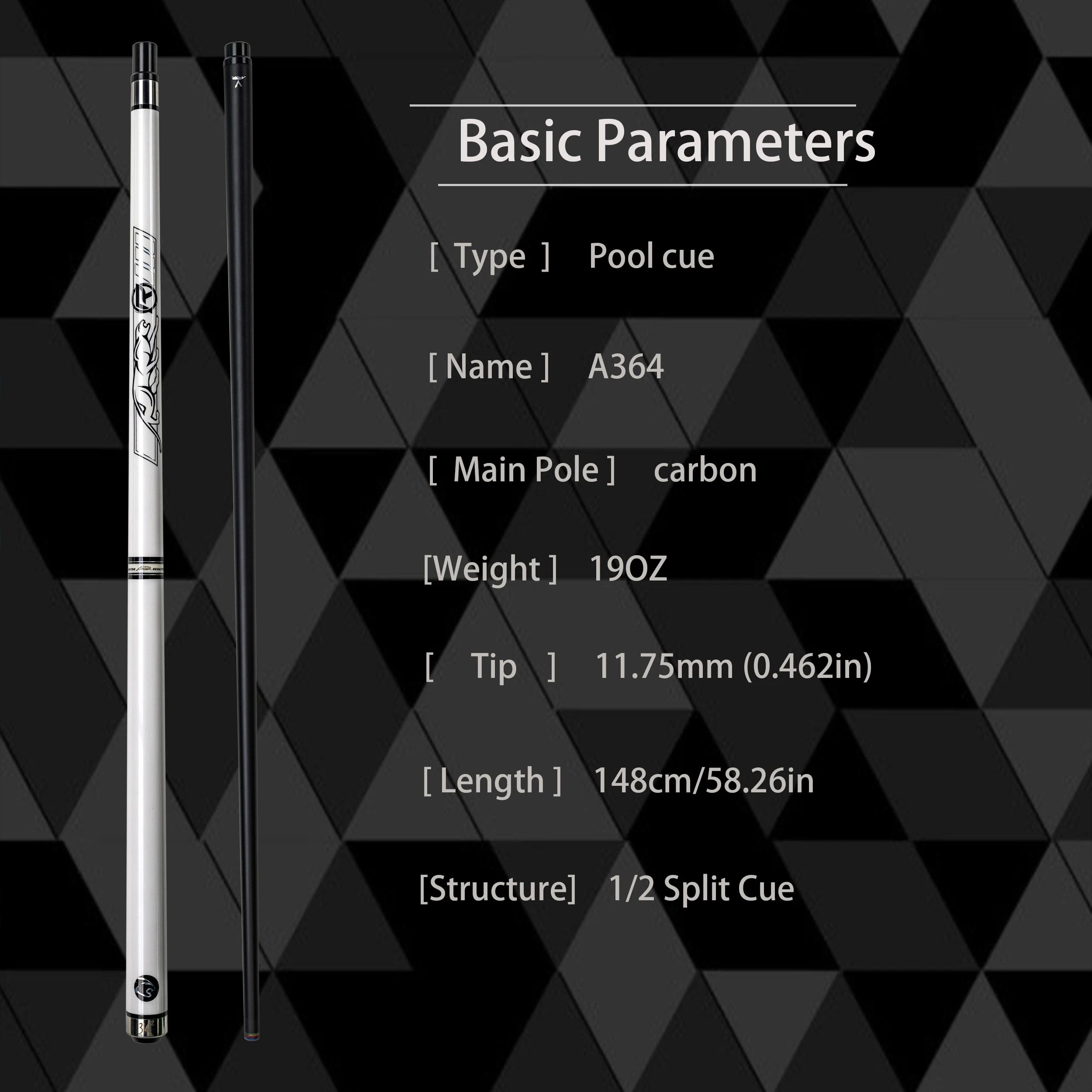 Carbon Maple Pool Cue 2