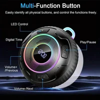 2026 Wireless Speaker S5 IPX7 Waterproof ENC Speakers IPX7 Waterproof Built-in Mic 10 hours Bluetooth Shower Speakers subwoofer - Image 3