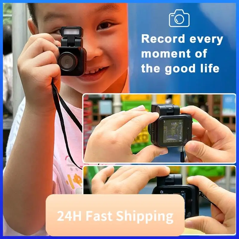 T30C New Monoreflexes Style Mini Camera HD1080P CMOS With LCD Screen Flash Lamp And Battery Dock Portable Video Recorder DV